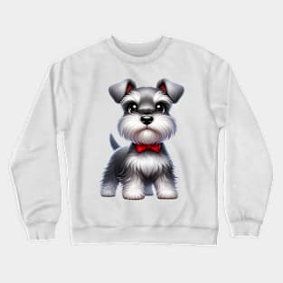 Cute Miniature schnauzer Crewneck Sweatshirt